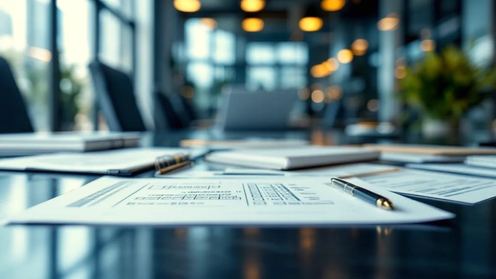 A printed dependency map and a signed vendor contract side by side on a dark desk under a low warm light, a pen resting across the contract.
